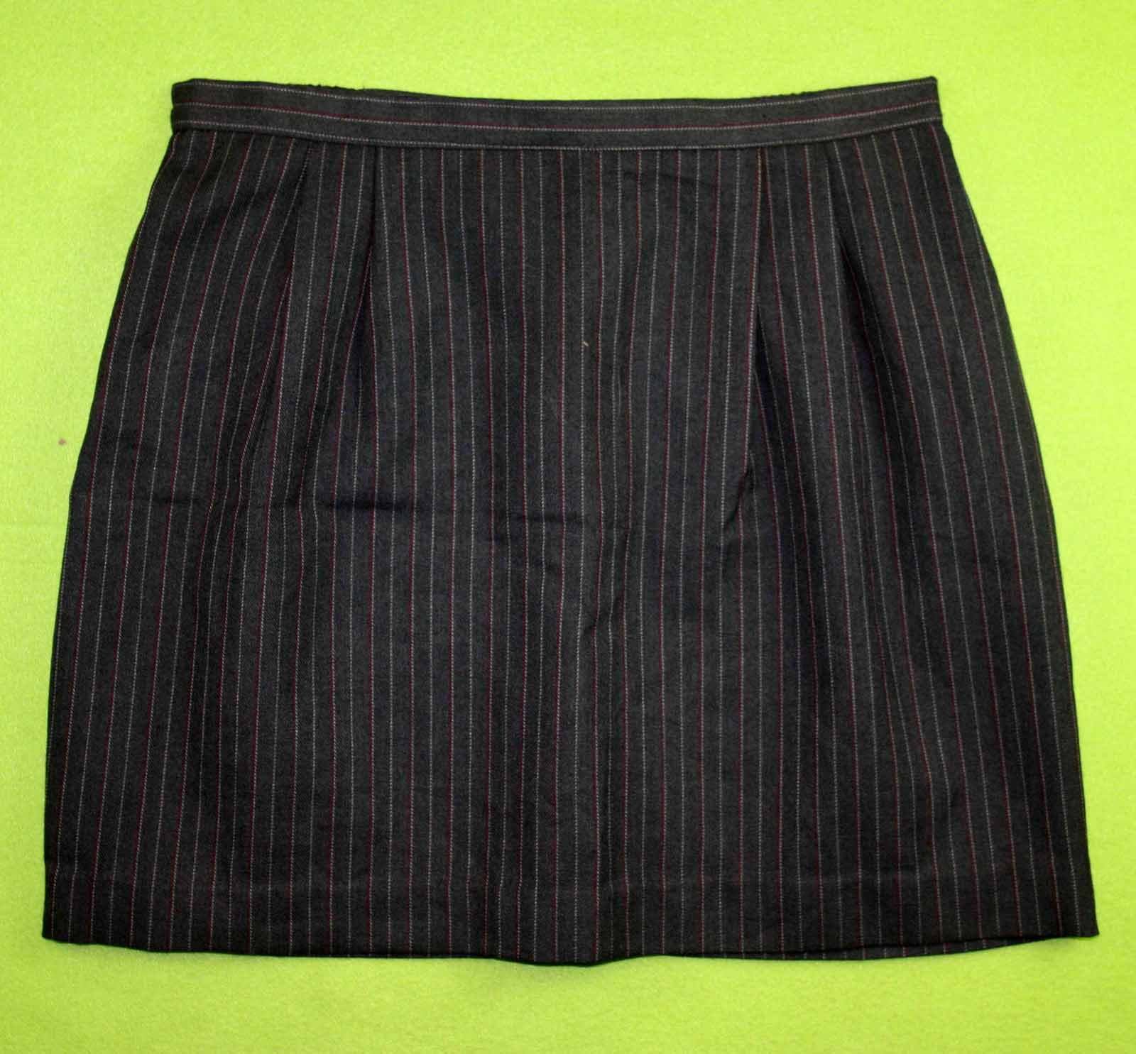 Kathie Lee Sz 14 Womens Dark Gray Career Office Skirt JB12